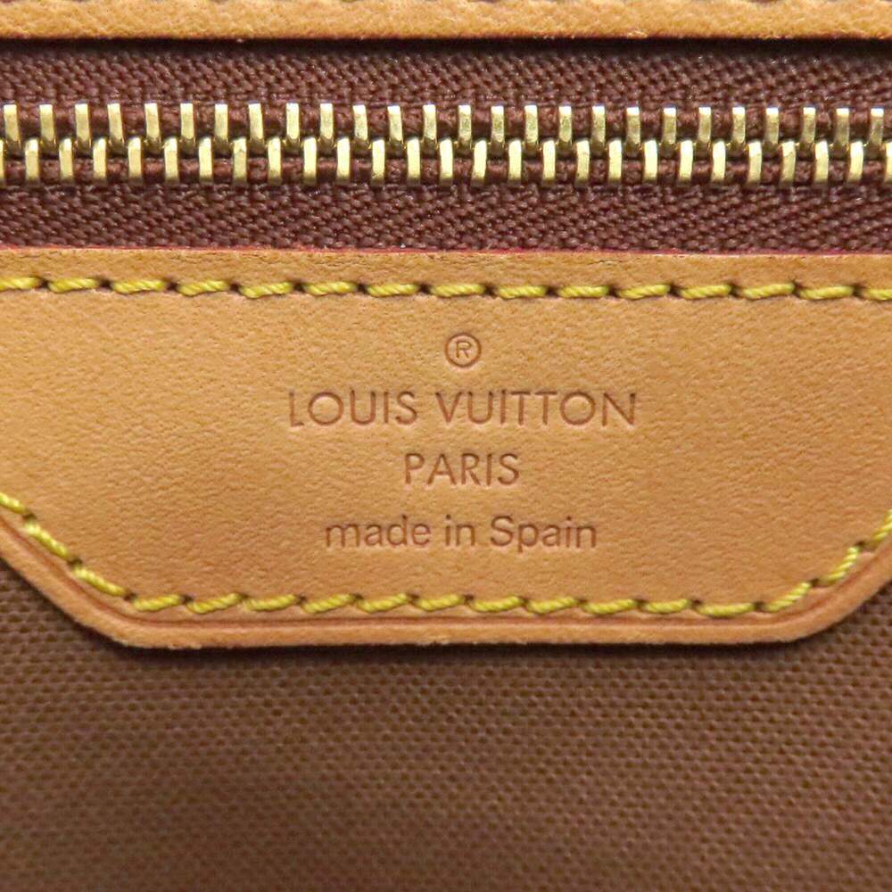 LOUIS VUITTON Authentic Brown Monogram Canvas Tote Bag - Picture 6 of 16